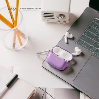 Чехол Elago Clear Hang case для AirPods Pro 2 (2022) (EAPP2CL-HANG-DPU) фиолетовый
