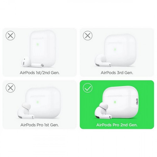 Чехол Elago Clear Hang case для AirPods Pro 2 (2022) (EAPP2CL-HANG-DPU) фиолетовый