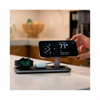 Беспроводное зарядное устройство Satechi Qi2 Trio Wireless Charging Pad 3-в-1 (ST-QTPM-EA) черный
