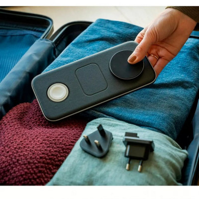 Беспроводное зарядное устройство Satechi Qi2 Trio Wireless Charging Pad 3-в-1 (ST-QTPM-EA) черный