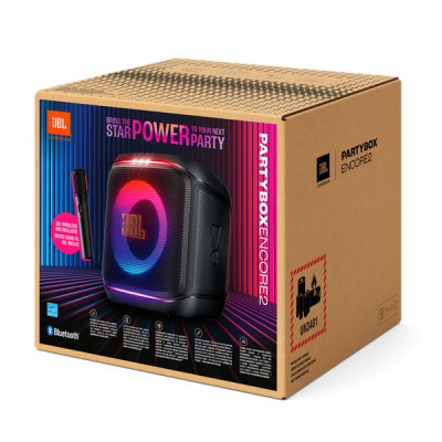 Портативная акустика JBL PartyBox Encore 2 с микрофоном (JBLPBENCORE2UK) черный