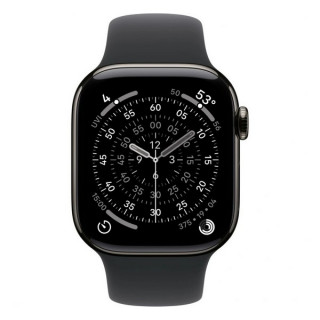 Apple Watch Series 11, 42mm, титан синевато-серого цвета, спортивный ремешок
