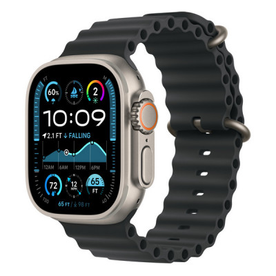 Ремешок Apple Ocean Band 49 мм Black / Natural Titanium Finish