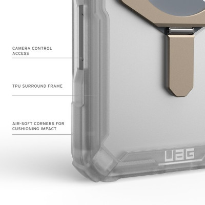Чехол UAG Plasma XTE Magfit для iPhone 17 Pro 6.3" (114527114G36) Clear/Titanium