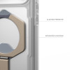 Чехол UAG Plasma XTE Magfit для iPhone 17 Pro 6.3" (114527114G36) Clear/Titanium