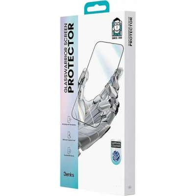 Защитное стекло Benks GlassWarrior Sapphire Coating для iPhone 18 Pro/17 Pro 6.3" (C.M.MZ.AP.BK.D072)