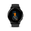 Garmin Venu 3 45 мм — черный корпус, серый безель (Slate)