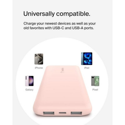 Внешний аккумулятор Belkin BoostCharge 10000mAh (BPB011btRG) Rose Gold