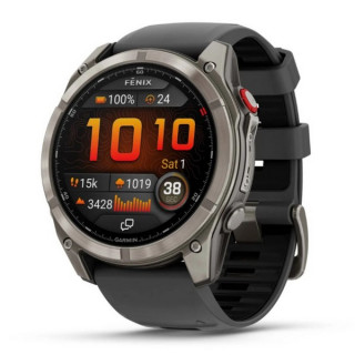 Garmin Fenix 8 Pro 51 мм Amoled Sapphire Titanium with Graphite/Black Silicone Band (010-03199-10/010-03199-11)