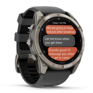 Garmin Fenix 8 Pro 51 мм Amoled Sapphire Titanium with Graphite/Black Silicone Band (010-03199-10/010-03199-11)