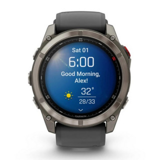 Garmin Fenix 8 Pro 51 мм Amoled Sapphire Titanium with Graphite/Black Silicone Band (010-03199-10/010-03199-11)