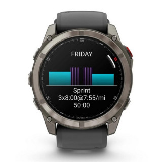 Garmin Fenix 8 Pro 51 мм Amoled Sapphire Titanium with Graphite/Black Silicone Band (010-03199-10/010-03199-11)