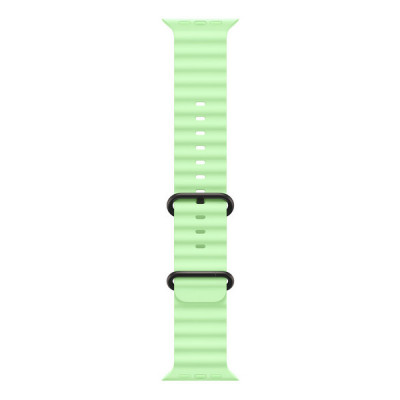 Ремешок Apple Ocean Band 49 мм Neon Green / Black Titanium Finish