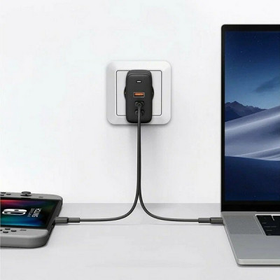 Сетевое зарядное устройство Aukey Omnia Mix 3 PD 90W PA-B6S (Black)