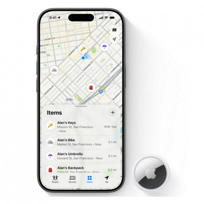 Трекер Apple AirTag (2nd generation) — 1 штука, Белый