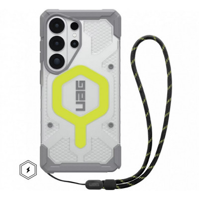 Чехол + ремешок UAG Pathfinder Clear Magfit для Samsung Galaxy S26 Ultra (2145261BV01) Active Neon Lanyard