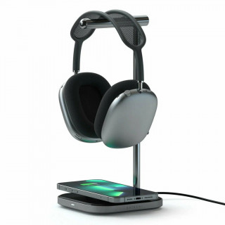 Подставка для наушников с беспроводной зарядкой Satechi 2-in-1 Headphone Stand with Wireless Charger (ST-UCHSMCM)