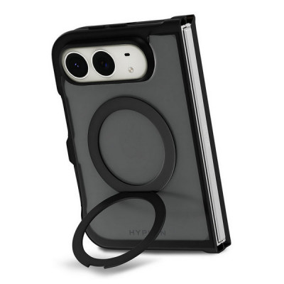 Чехол Hyphen Axel Ring Stand для iPhone Duo (HPC-RMBLK18F1327) Black