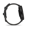 Garmin Venu 3 45 мм – черный корпус с кожаным ремешком (Slate Black Leather)