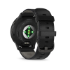 Garmin Venu 3 45 мм – черный корпус с кожаным ремешком (Slate Black Leather)