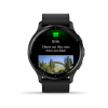 Garmin Venu 3 45 мм – черный корпус с кожаным ремешком (Slate Black Leather)