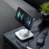 Беспроводное зарядное устройство Satechi Magnetic 2-in-1 Wireless Charging Stand (ST-WMCS2M) серый космос