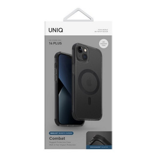 Чехол Uniq Combat AF MagSafe для iPhone 14 Plus (IP6.7M(2022)-COMAFMCHR) уголь (Charcoal)