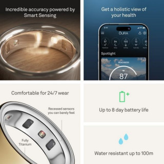 Умное кольцо Oura Ring Gen 4 Gold 12