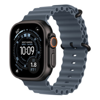 Ремешок Apple Ocean Band 49 мм Anchor Blue / Black Titanium Finish