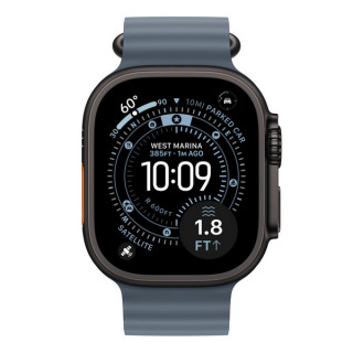 Ремешок Apple Ocean Band 49 мм Anchor Blue / Black Titanium Finish