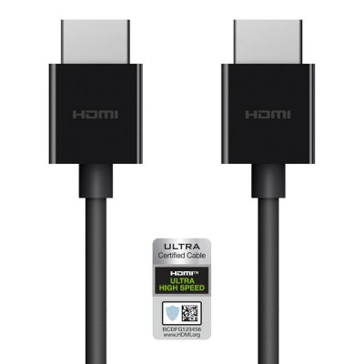 Кабель Belkin Braided 8K Ultra High Speed HDMI 2.1 2м (AV10176bt2M-BLK) Black / Черный