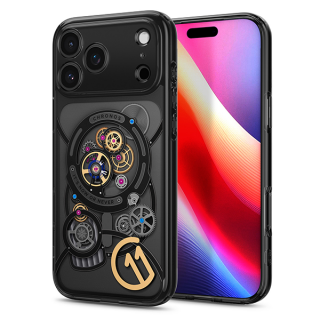 Чехол Spigen Ultra Hybrid c11 Chronos (MagFit) для iPhone 17 Pro черный/часы (ACS10408)