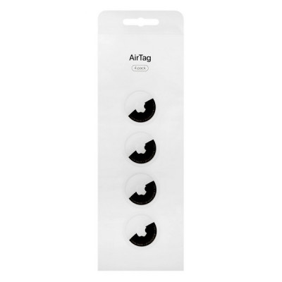 Трекер Apple AirTag 2nd Gen (4 шт в комплекте, MFEA4ZM/A) Белый