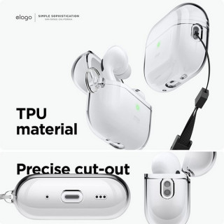 Чехол Elago Clear Hang case для AirPods Pro 2 (2022) (EAPP2CL-HANG-CL) прозрачный
