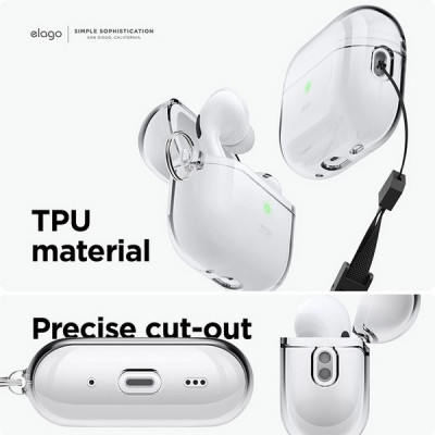 Чехол Elago Clear Hang case для AirPods Pro 2 (2022) (EAPP2CL-HANG-CL) прозрачный