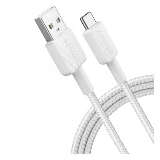 Кабель Anker 322 PowerLine USB-A to USB-C 1.8 м (A81H6H21) белый