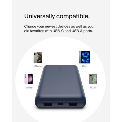 Внешний аккумулятор Belkin BoostCharge 20000mAh (BPB012btBL) Blue / Синий