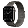 Apple Watch Series 11, 46mm, титан синевато-серого цвета, миланский сетчатый браслет