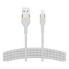 Кабель Belkin BoostCharge Pro Flex Braided Lightning - USB-A 1 м (CAA010bt1MWH) White