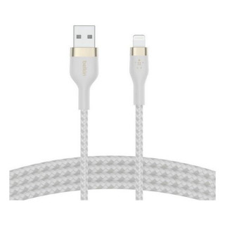 Кабель Belkin BoostCharge Pro Flex Braided Lightning - USB-A 1 м (CAA010bt1MWH) White