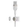 Кабель Belkin BoostCharge Pro Flex Braided Lightning - USB-A 1 м (CAA010bt1MWH) White