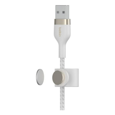 Кабель Belkin BoostCharge Pro Flex Braided Lightning - USB-A 1 м (CAA010bt1MWH) White