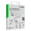 Кабель Belkin BoostCharge Pro Flex Braided Lightning - USB-A 1 м (CAA010bt1MWH) White