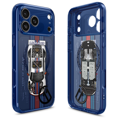 Чехол Spigen Ultra Hybrid c11 Le Mans (MagFit) для iPhone 17 Pro Max темно-синий (ACS10411)