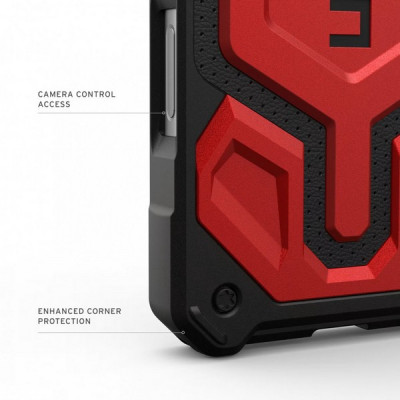 Чехол UAG Monarch Pro для iPhone 17 Pro 6.3" (114513119494) Crimson