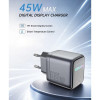 Сетевой адаптер с цифровым дисплеем JCID PD 45W Fast Charger (JCID-45D)
