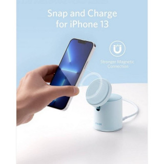 Беспроводное зарядное устройство Anker 623 MagGo 2-in-1 Wireless Charging Station (B2568231) Misty Blue