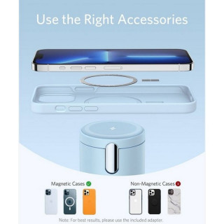 Беспроводное зарядное устройство Anker 623 MagGo 2-in-1 Wireless Charging Station (B2568231) Misty Blue