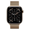 Apple Watch Series 11, 42mm, титан золотого цвета, миланский сетчатый браслет