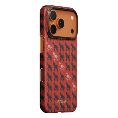 Чехол Pitaka Happiness Rides Ultra-Slim Case для iPhone 17 Pro 6.3" (HR1708P) Cinnabar Steed